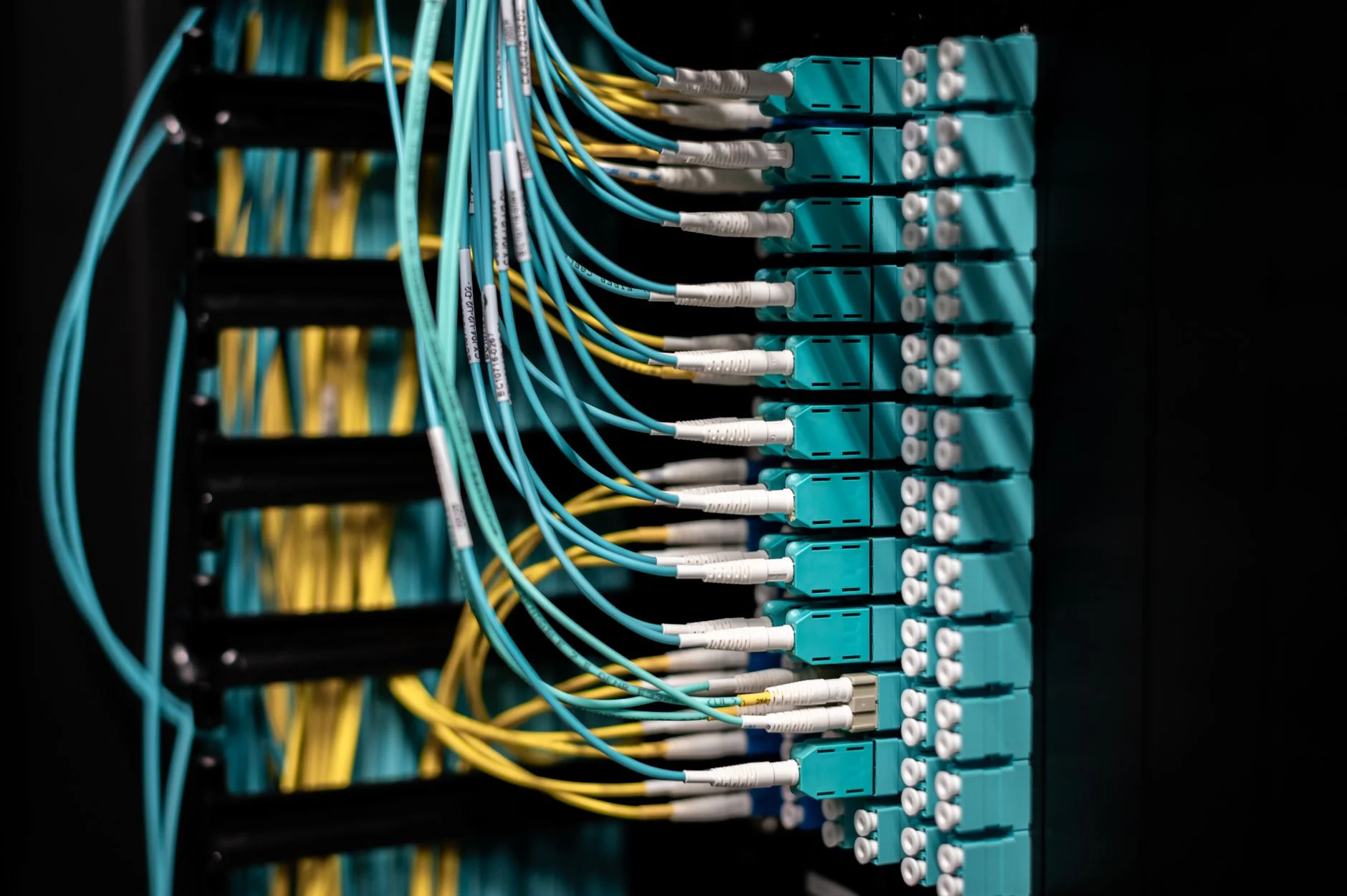 A server rack with organized cables representing a stable, well-structured backend system